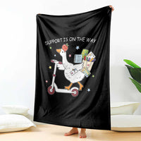 Special Education SPED Teacher Goose Scooter Throw Blanket Support Is On The Way