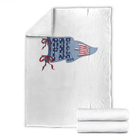 Pre-K Teacher Pennant US Flag Back to School Throw Blanket