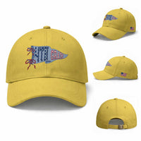 4th Grade Teacher Pennant US Flag Back to School Baseball Cap