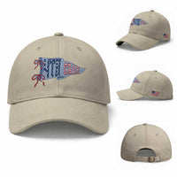 4th Grade Teacher Pennant US Flag Back to School Baseball Cap