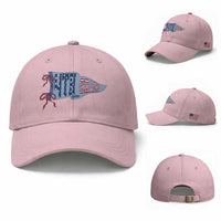 4th Grade Teacher Pennant US Flag Back to School Baseball Cap