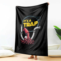 Funny Plumbing Plumber Throw Blanket It Is A Trap - Wonder Print Shop