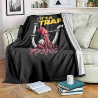 Funny Plumbing Plumber Throw Blanket It Is A Trap - Wonder Print Shop