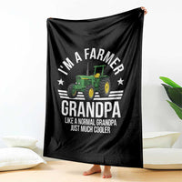 Farmer Grandpa Rancher Classic Farm Tractor Throw Blanket
