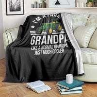 Farmer Grandpa Rancher Classic Farm Tractor Throw Blanket