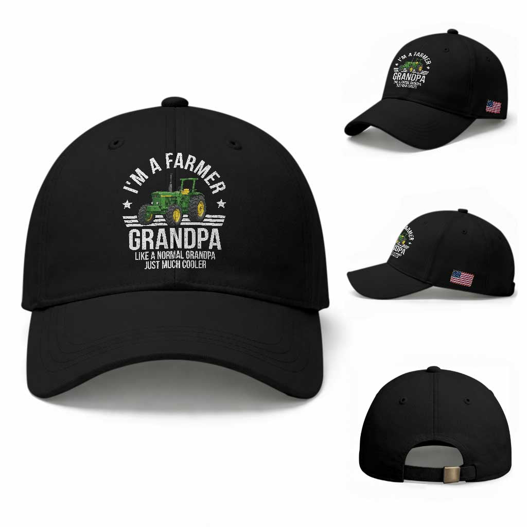 Farmer Grandpa Rancher Classic Farm Tractor Baseball Cap