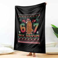 67 Six Seven Christmas Throw Blanket Marcus The Worm Robert Meme - Wonder Print Shop