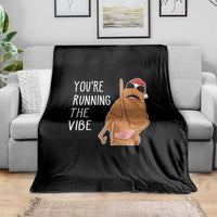 Marcus The Worm Robert Meme Christmas Throw Blanket You Are Running The Vibe - Wonder Print Shop