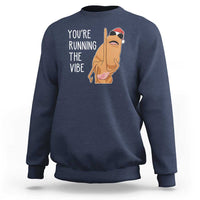 Marcus The Worm Robert Meme Christmas Sweatshirt You Are Running The Vibe - Wonder Print Shop