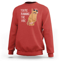Marcus The Worm Robert Meme Christmas Sweatshirt You Are Running The Vibe - Wonder Print Shop