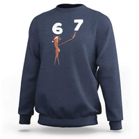 67 Six Seven Christmas Sweatshirt Marcus The Worm Meme - Wonder Print Shop