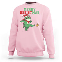 Merry Resistmas Frog Christmas Sweatshirt - Wonder Print Shop