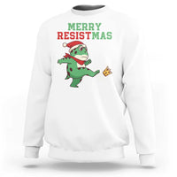 Merry Resistmas Frog Christmas Sweatshirt - Wonder Print Shop