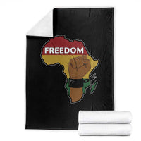 Africa Freedom Liberation Black Power Throw Blanket - Wonder Print Shop