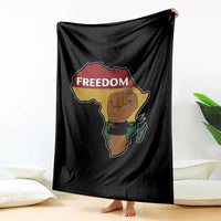 Africa Freedom Liberation Black Power Throw Blanket - Wonder Print Shop
