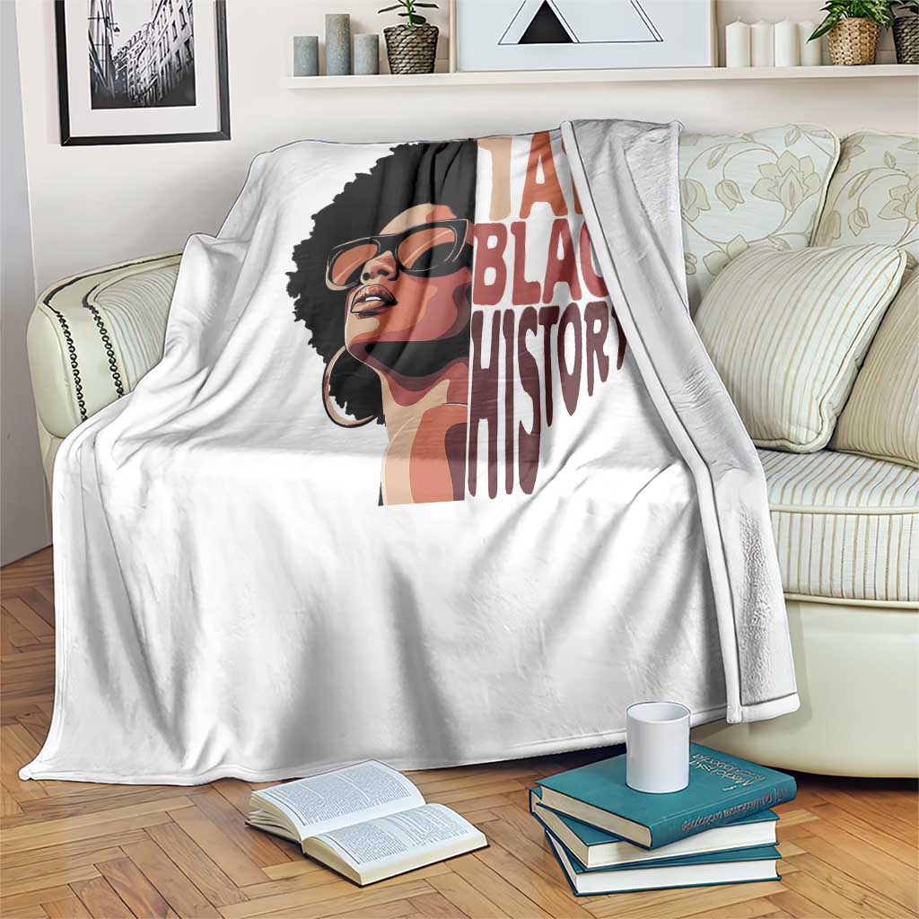I Am Black History Throw Blanket African American Pride - Wonder Print Shop