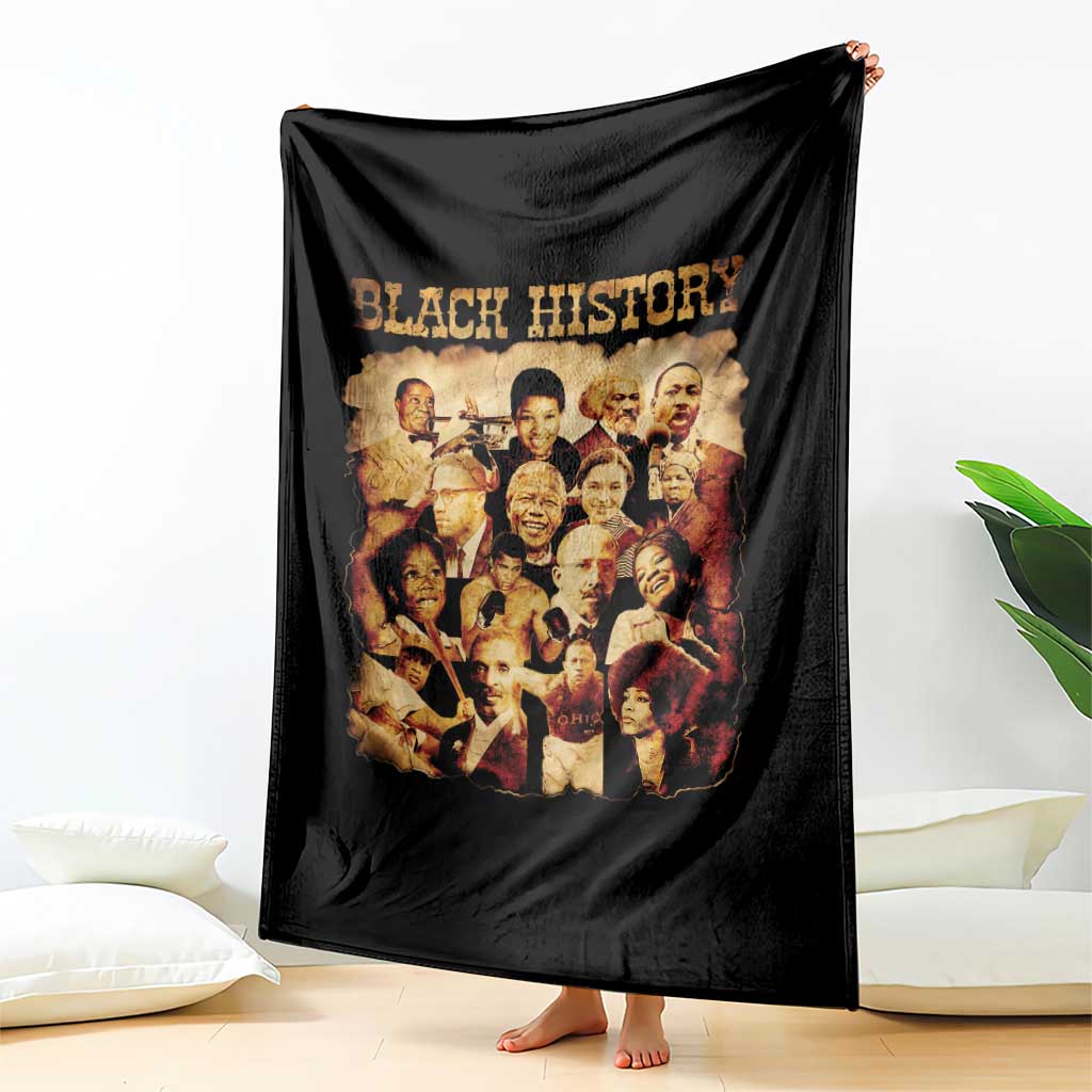 Black History Month Throw Blanket African American Pride - Wonder Print Shop