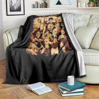 Black History Month Throw Blanket African American Pride - Wonder Print Shop