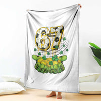 67 Soccer St Patricks Day Throw Blanket Funny Six Seven Gen Alpha Meme Drip