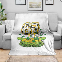 67 Soccer St Patricks Day Throw Blanket Funny Six Seven Gen Alpha Meme Drip