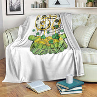 67 Soccer St Patricks Day Throw Blanket Funny Six Seven Gen Alpha Meme Drip