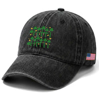 67 St Patricks Day Washed Cotton Baseball Cap Funny Six Seven Gen Alpha Meme