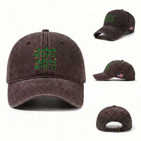 67 St Patricks Day Washed Cotton Baseball Cap Funny Six Seven Gen Alpha Meme