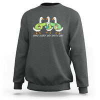 Funny Earth Day Sweatshirt Silly Goose Make Earth Day Every Day
