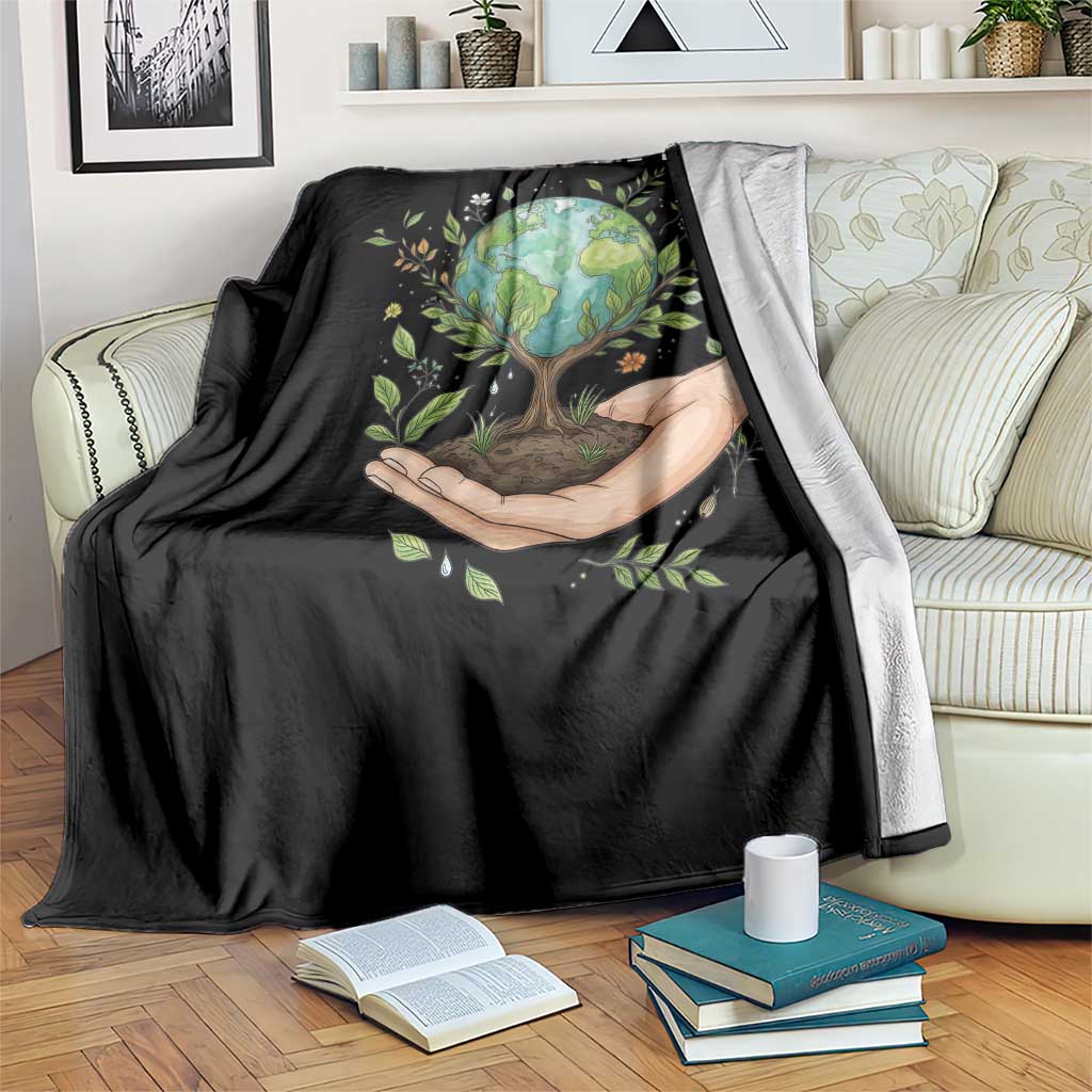 I Speak For The Trees Throw Blanket Earth Day Awareness