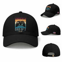 Dad Level Unlocked Baseball Cap Funny New Dad Gaming Father's Day Gift