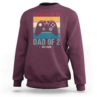 Dad Level Unlocked Sweatshirt Funny New Dad Gaming Father's Day Gift