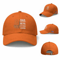 Dad Hero Veteran Legend Camouflage Father's Day Baseball Cap