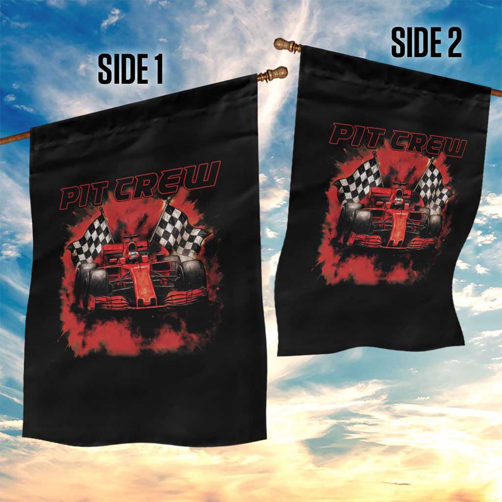 Racing Car Checkered Flag Garden Flag Pit Crew Race Car - Wonder Print Shop