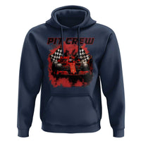 Racing Car Checkered Flag Hoodie Pit Crew Race Car - Wonder Print Shop