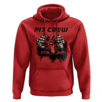 Racing Car Checkered Flag Hoodie Pit Crew Race Car - Wonder Print Shop