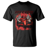 Racing Car Checkered Flag T Shirt Pit Crew Race Car - Wonder Print Shop