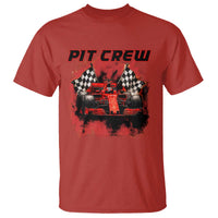 Racing Car Checkered Flag T Shirt Pit Crew Race Car - Wonder Print Shop