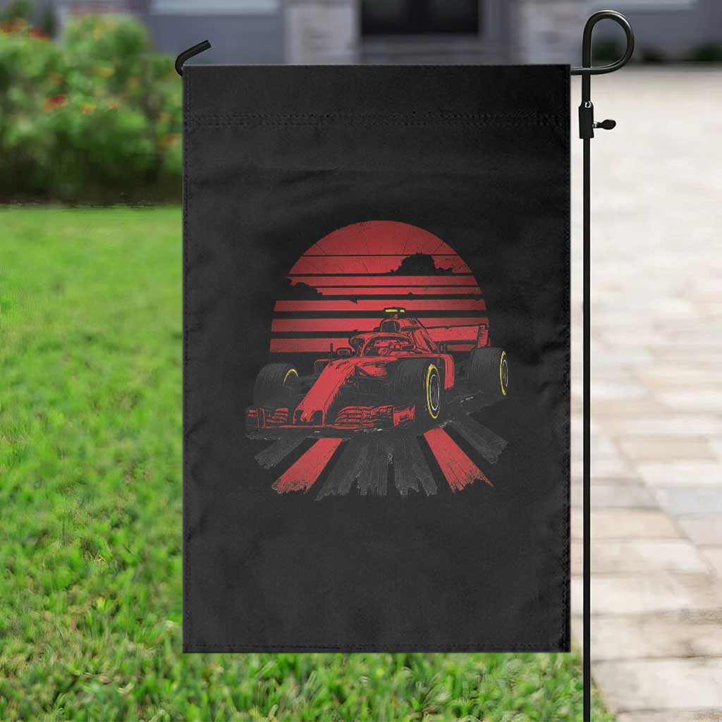 Racing Car Red Speed Motorsport Garden Flag - Wonder Print Shop