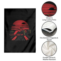 Racing Car Red Speed Motorsport Garden Flag - Wonder Print Shop