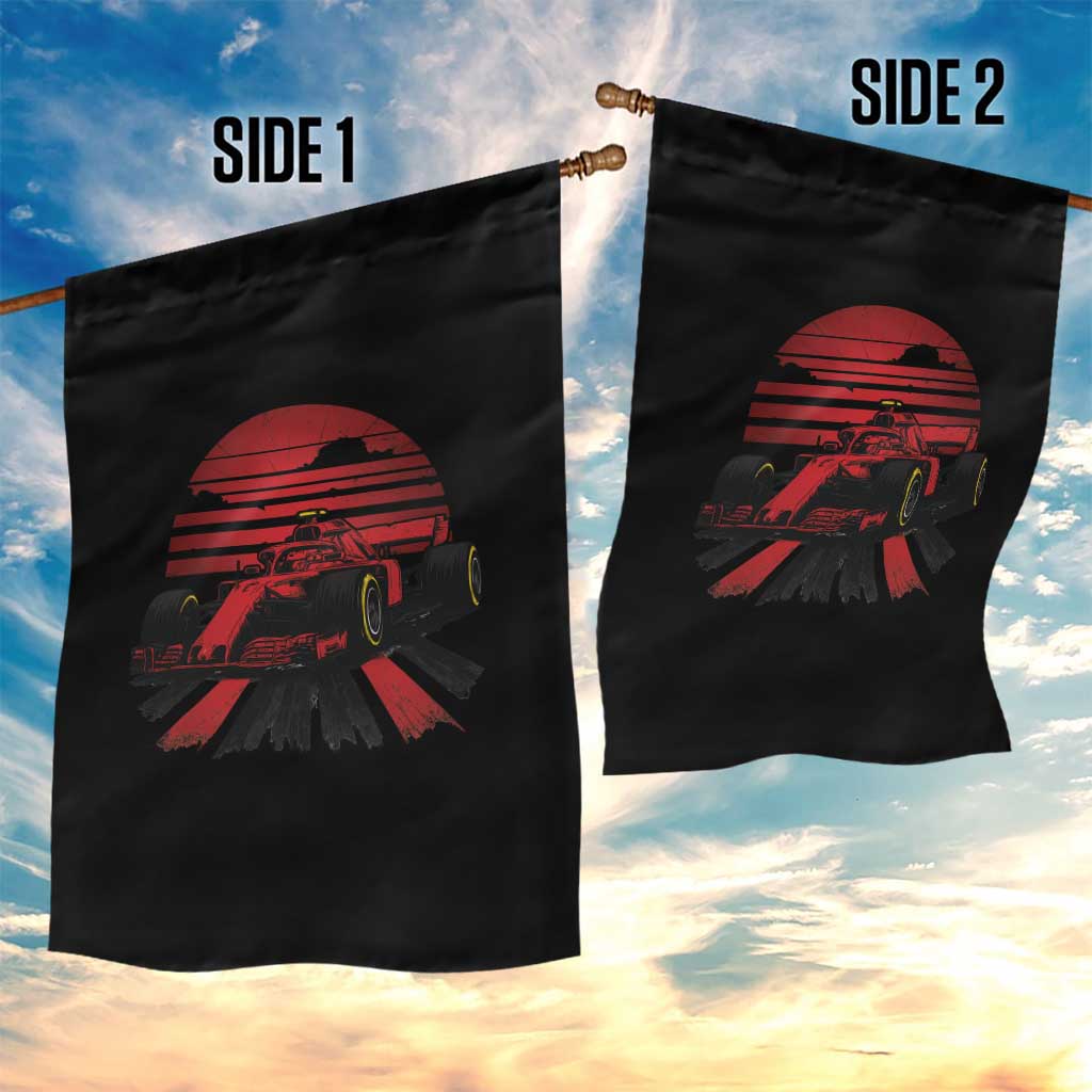 Racing Car Red Speed Motorsport Garden Flag - Wonder Print Shop