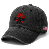 Racing Car Red Speed Motorsport Washed Cotton Baseball Cap