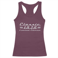 50th Birthday 1976 Limited Edition Classic Car Racerback Tank Top