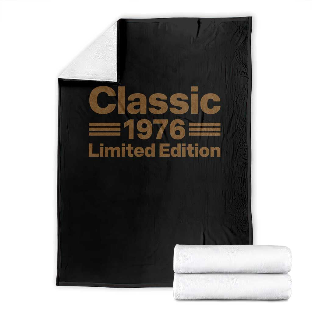 50th Birthday 1976 Limited Edition WWII Military Utility Vehicle Inspo Throw Blanket