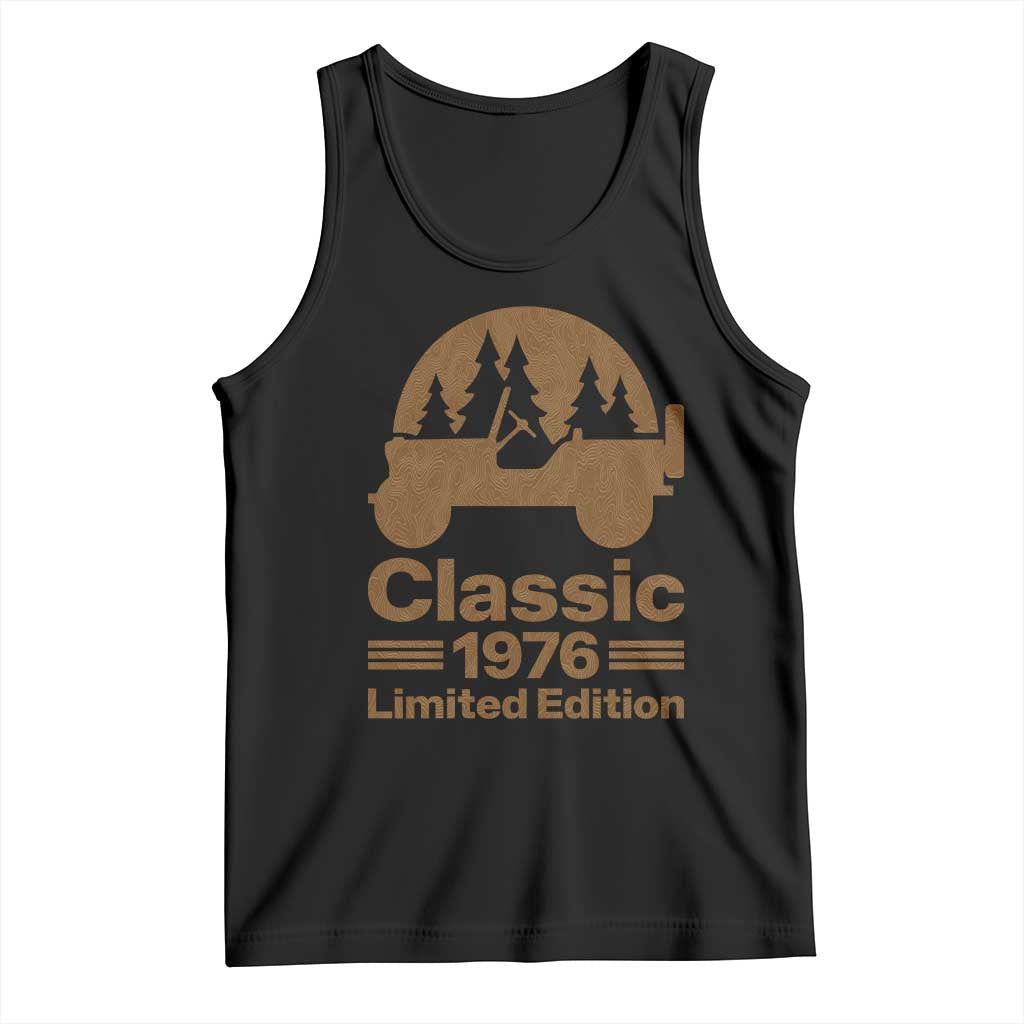 50th Birthday 1976 Limited Edition WWII Military Utility Vehicle Tank Top
