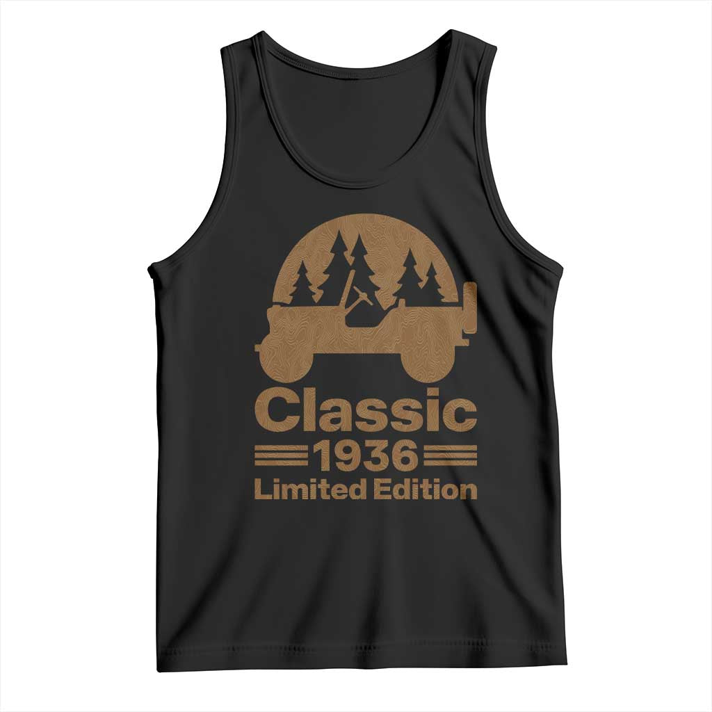 90th Birthday 1936 Limited Edition WWII Military Utility Vehicle Tank Top