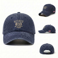 Retired 2028 Not My Problem Anymore Washed Cotton Baseball Cap Funny Joke Humour