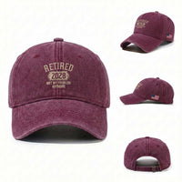 Retired 2028 Not My Problem Anymore Washed Cotton Baseball Cap Funny Joke Humour