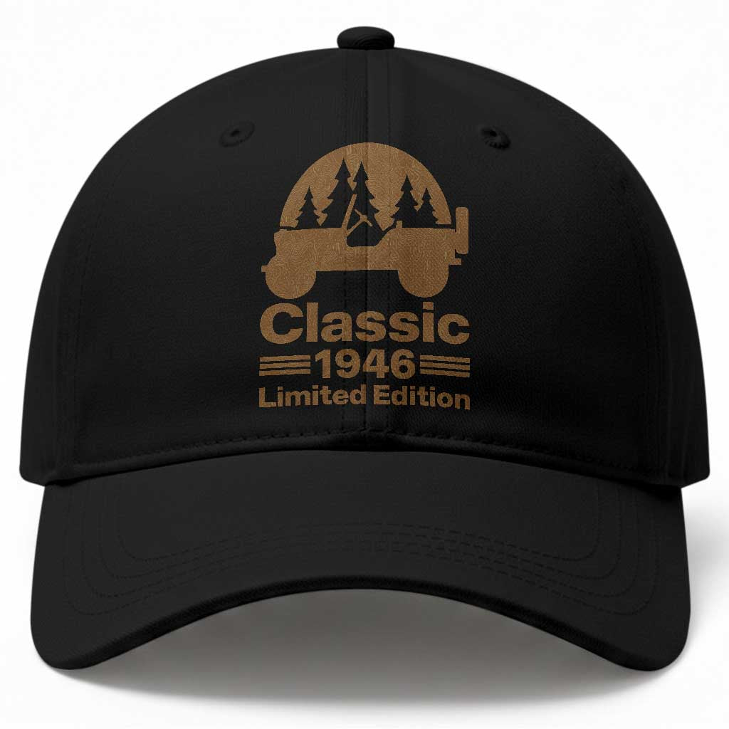 80th Birthday 1946 Limited Edition WWII Military Utility Vehicle Baseball Cap