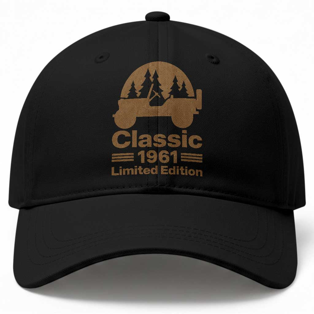 65th Birthday 1961 Limited Edition WWII Military Utility Vehicle Baseball Cap