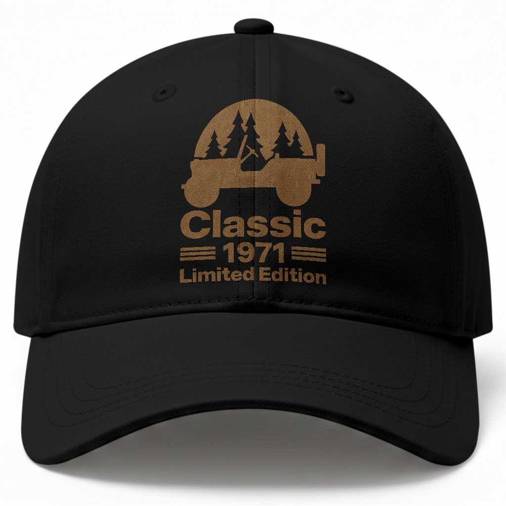 55th Birthday 1971 Limited Edition WWII Military Utility Vehicle Baseball Cap